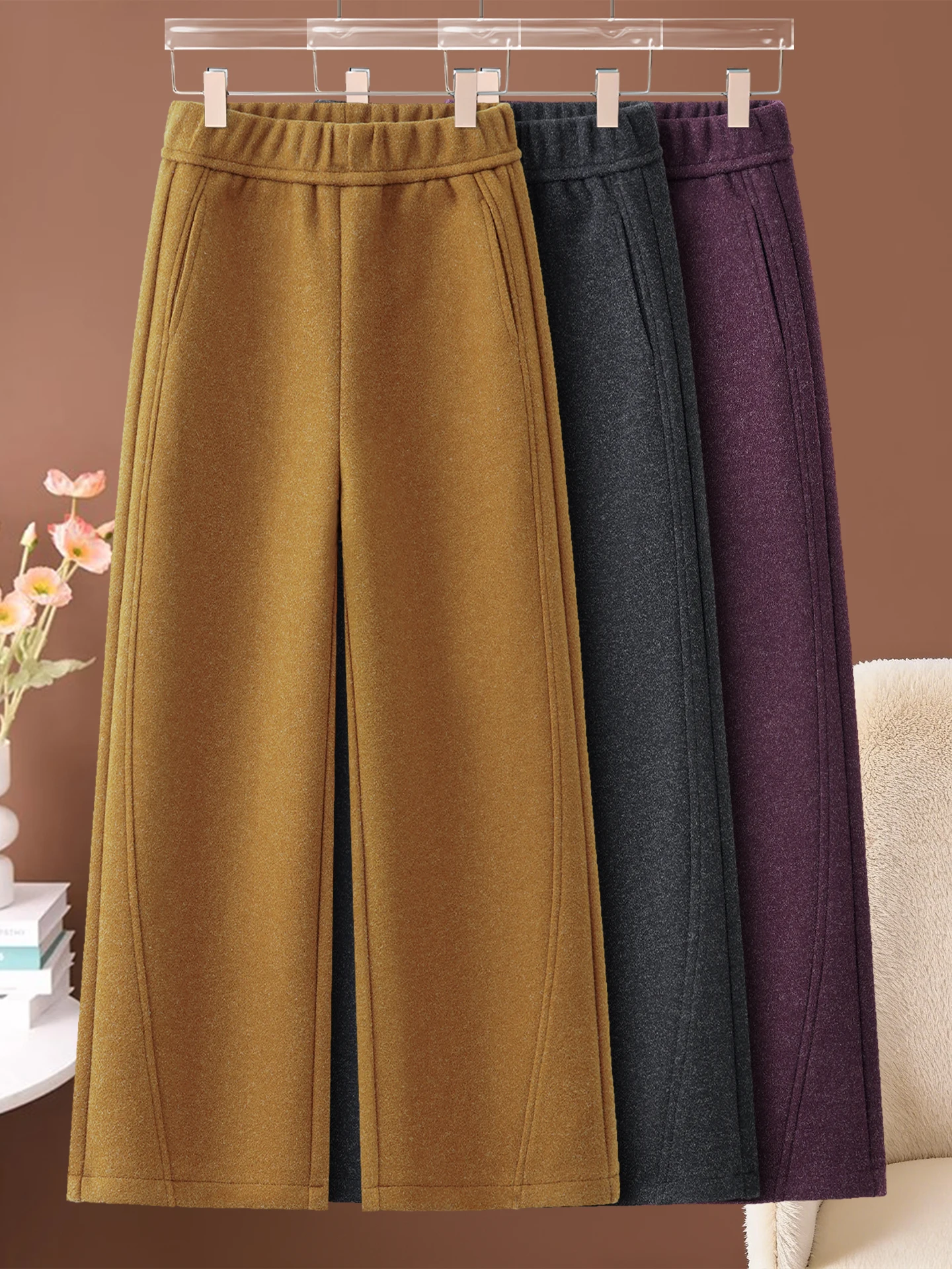 High Waist Straight Leg Woolen Pants Women's Autumn Winter New Style Small Size Elastic Slimming Casual Narrow Version Wide L...
High Waist Straight Leg Woolen Pants Women's Autumn Winter New Style Small Size Elastic Slimming Casual Narrow Version Wide L...