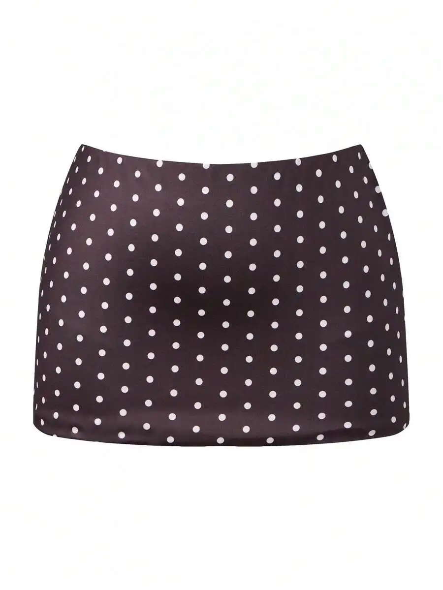 Women Polka Dot Print Mini Skirt Low Rise Slim Fit Bodycon Streetwear Summer
Women Polka Dot Print Mini Skirt Low Rise Slim Fit Bodycon Streetwear Summer