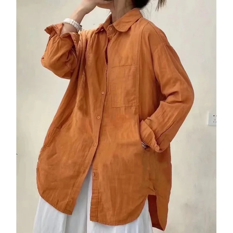 Новинка 2025: Корейский хлопково-льняной свободный женский топ с цветочным принтом, повседневный летний наряд в стиле фэшн
Новинка 2025: Корейский хлопково-льняной свободный женский топ с цветочным принтом, повседневный летний наряд в стиле фэшн