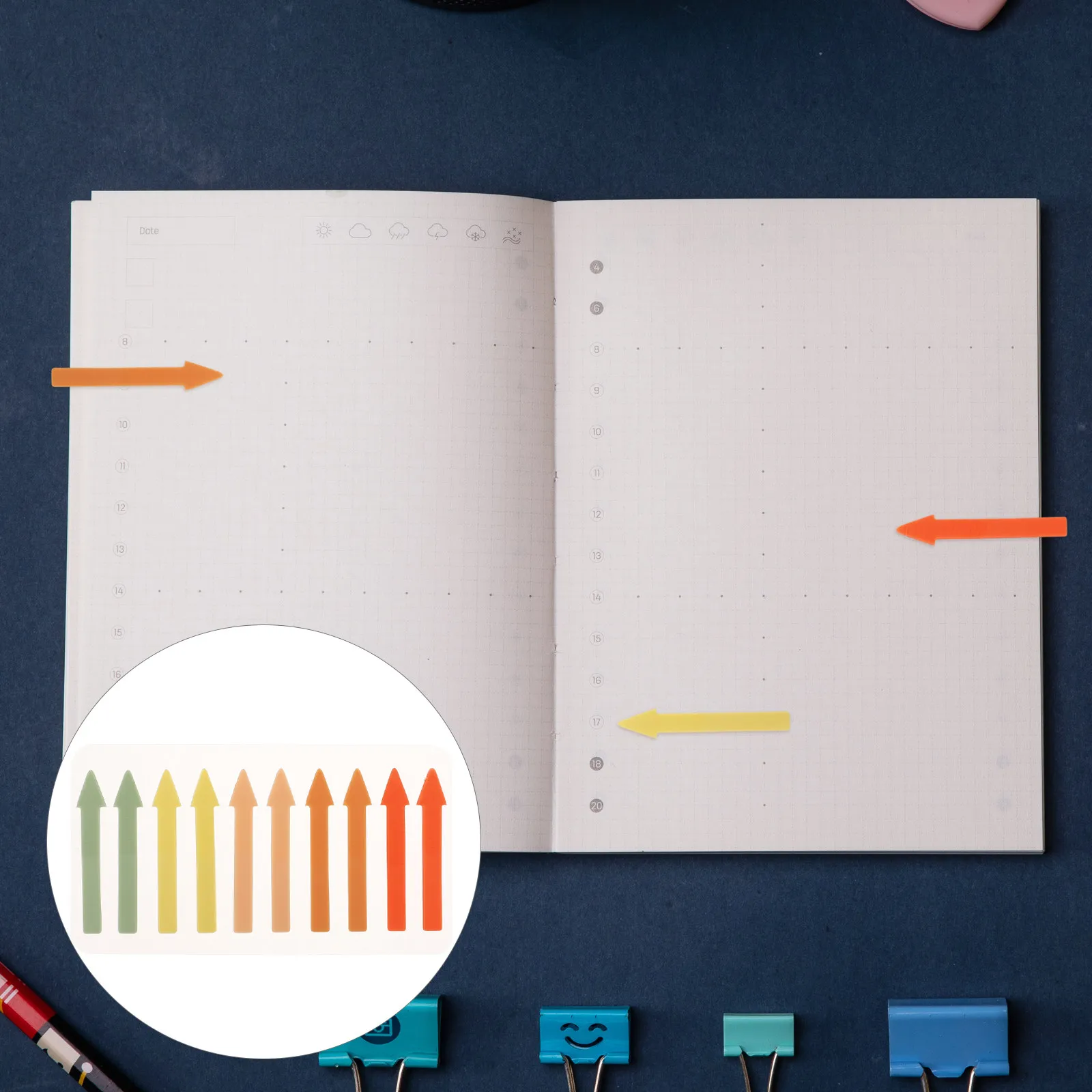 4 Sheets Arrow Sticky Index Tabs Colored Page Markers Portable Reading Highlight Strips Adhesive Note Tabs for Book Annotation
4 Sheets Arrow Sticky Index Tabs Colored Page Markers Portable Reading Highlight Strips Adhesive Note Tabs for Book Annotation