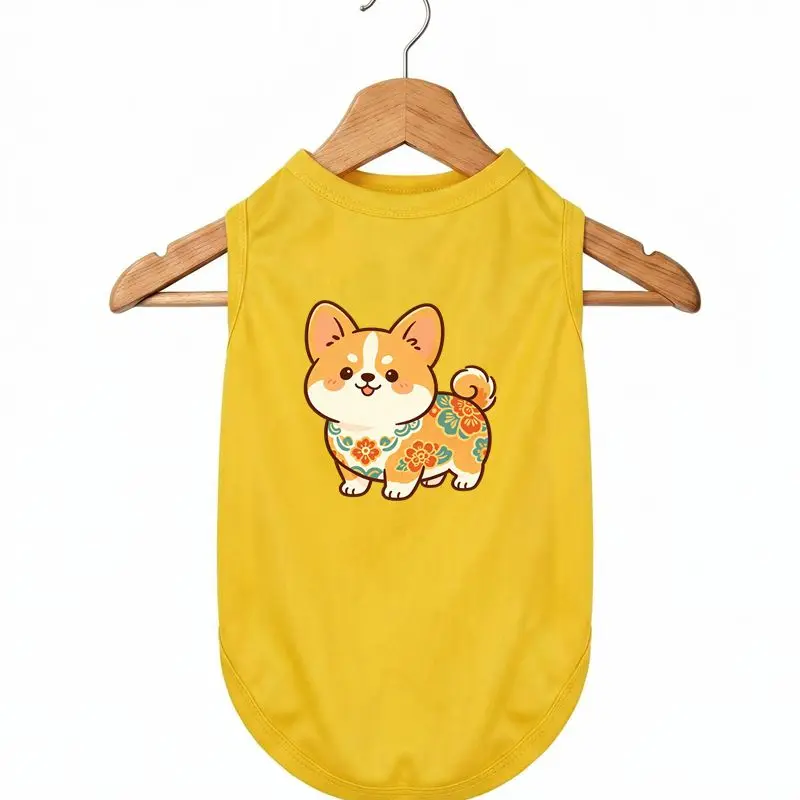 Corgi Dog Summer Vest - Breathable Non-Cotton Pet Shirt - Cute Floral Print
Corgi Dog Summer Vest - Breathable Non-Cotton Pet Shirt - Cute Floral Print