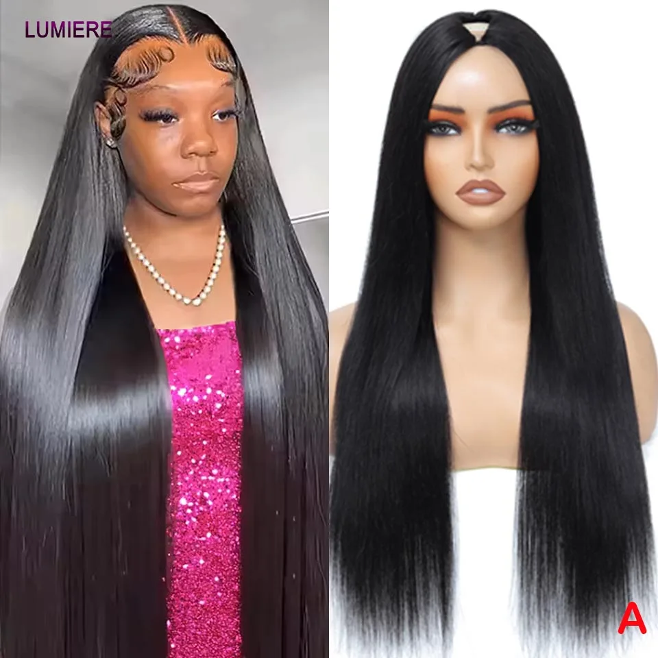 V U-образные парики из человеческих волос, прямые бесклеевые парики, человеческие волосы, 100% полупарики с зажимом Hd, кружевная застежка, парик, наращивание волос
V U-образные парики из человеческих волос, прямые бесклеевые парики, человеческие волосы, 100% полупарики с зажимом Hd, кружевная застежка, парик, наращивание волос