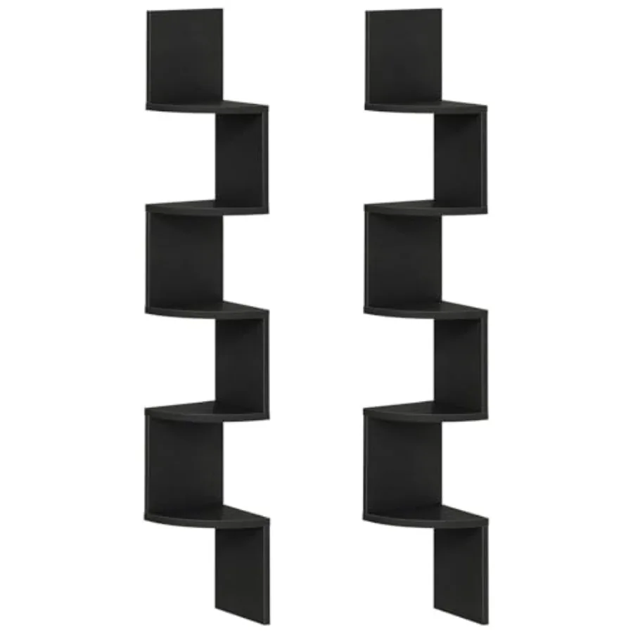 Corner Shelf Wall-Mounted, Set of 2 Floating Corner Shelves for Wall, 5-Tier Corner Bookshelves for Living Room, Bedroom, Bathr
Corner Shelf Wall-Mounted, Set of 2 Floating Corner Shelves for Wall, 5-Tier Corner Bookshelves for Living Room, Bedroom, Bathr