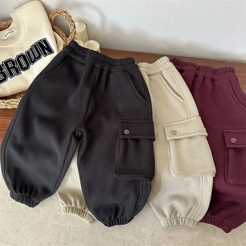Children Pants Winter Thicken Trousers for Kids Plus Velvet Boys Cargo Pants Girls Joggers Baby Sports Velvet Clothes
Children Pants Winter Thicken Trousers for Kids Plus Velvet Boys Cargo Pants Girls Joggers Baby Sports Velvet Clothes
