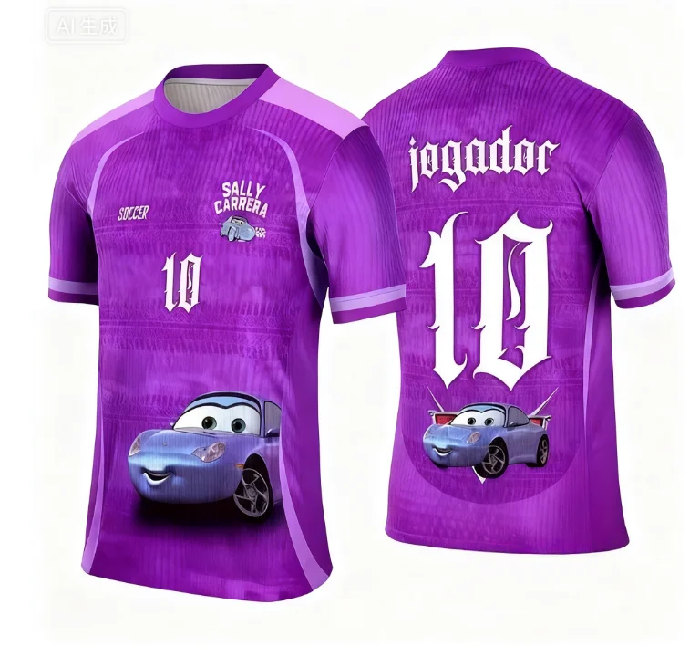 Новая летняя футболка 2026 года с принтом Sally Cars №10 для детей, футбольная майка с коротким рукавом, повседневные спортивные топы для детей/взрослых
Новая летняя футболка 2026 года с принтом Sally Cars №10 для детей, футбольная майка с коротким рукавом, повседневные спортивные топы для детей/взрослых