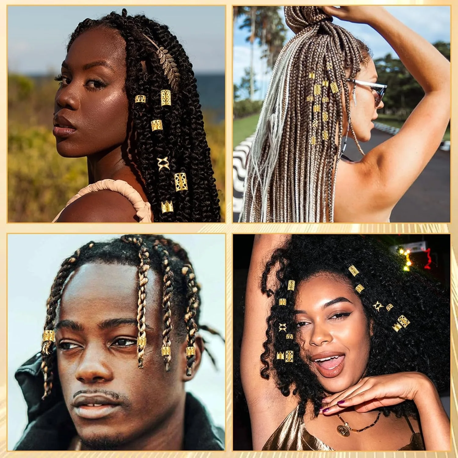Gold Dreadlock Braid Rings Set for Kids Girls Amazon Cross Border Synthetic Hair Extension Craft Gift
Gold Dreadlock Braid Rings Set for Kids Girls Amazon Cross Border Synthetic Hair Extension Craft Gift