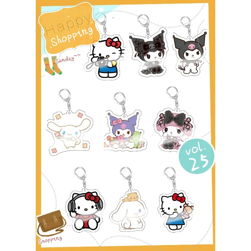 Sanrio Hello Kitty Keychain Anime Action Figures Kuromi Cinnamoroll My Melody Schoolbags Decoration Model Children Birthday Gift
Sanrio Hello Kitty Keychain Anime Action Figures Kuromi Cinnamoroll My Melody Schoolbags Decoration Model Children Birthday Gift