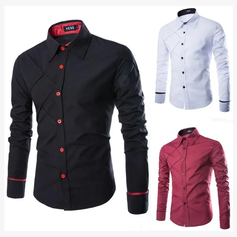 Men's Plaid Long Sve irt Faionable Slim Fit Urban Sle Autumn Winter Clothing Korean Version arp Collar Pure Color
Men's Plaid Long Sve irt Faionable Slim Fit Urban Sle Autumn Winter Clothing Korean Version arp Collar Pure Color
