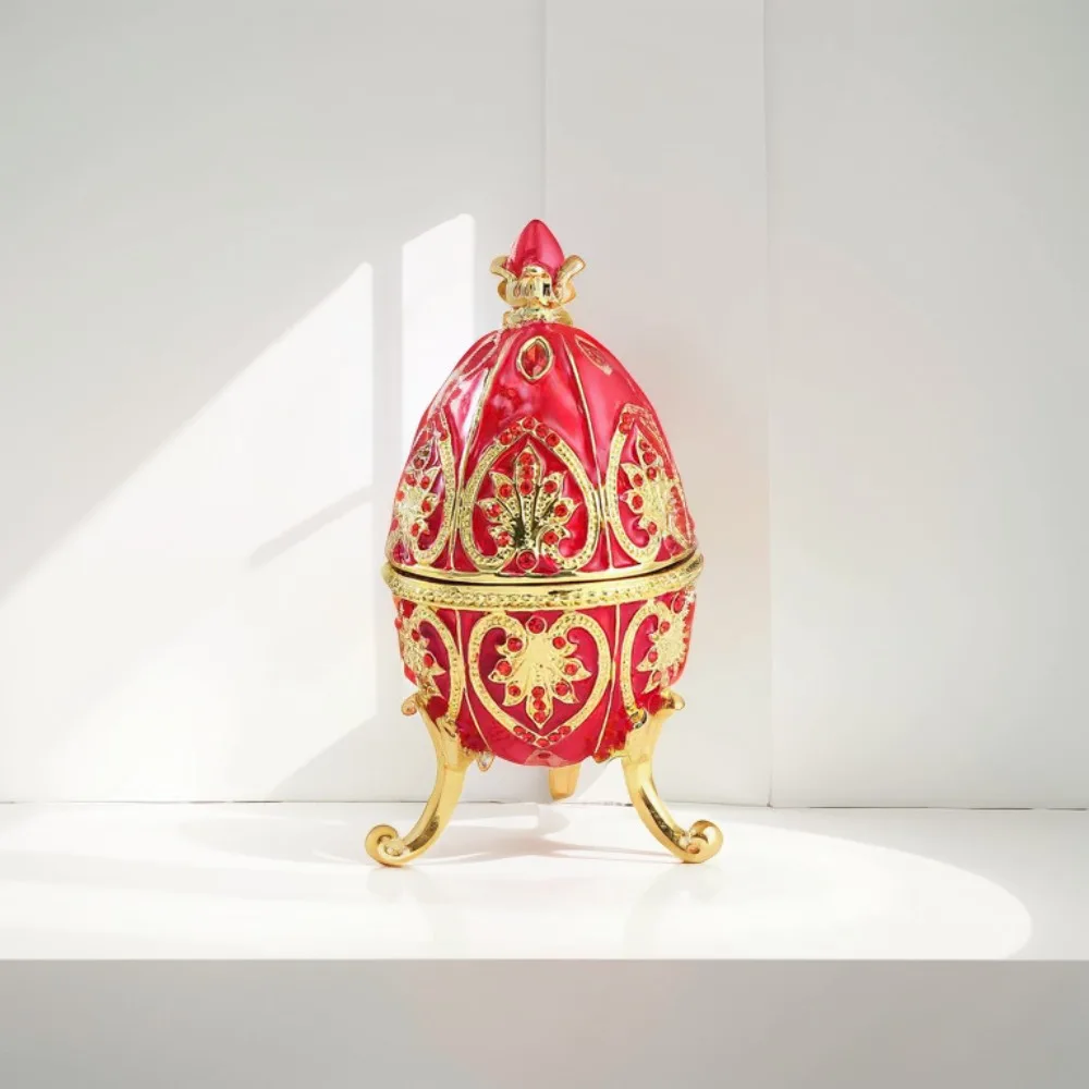 European Style Easter Egg Ornament Zinc Alloy Tall Feet Egg Shape Storage Jar Retro Egg Shape Jewelry Storage Box Earring
European Style Easter Egg Ornament Zinc Alloy Tall Feet Egg Shape Storage Jar Retro Egg Shape Jewelry Storage Box Earring