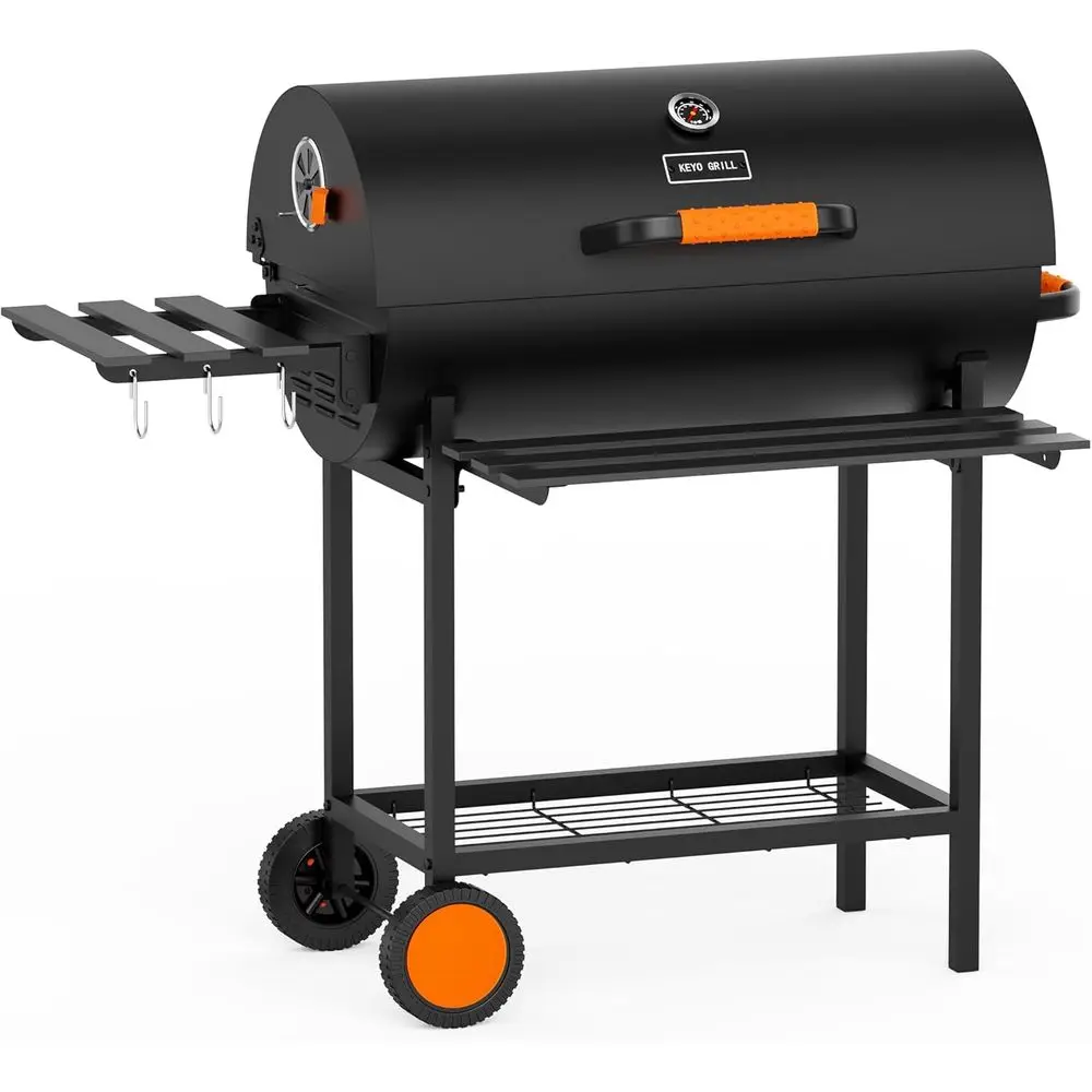 29-Inch Heavy-Duty Adjustable Vent Charcoal Grill with Height Adjustable Pan and Warming Rack for Outdoor BBQs
29-Inch Heavy-Duty Adjustable Vent Charcoal Grill with Height Adjustable Pan and Warming Rack for Outdoor BBQs