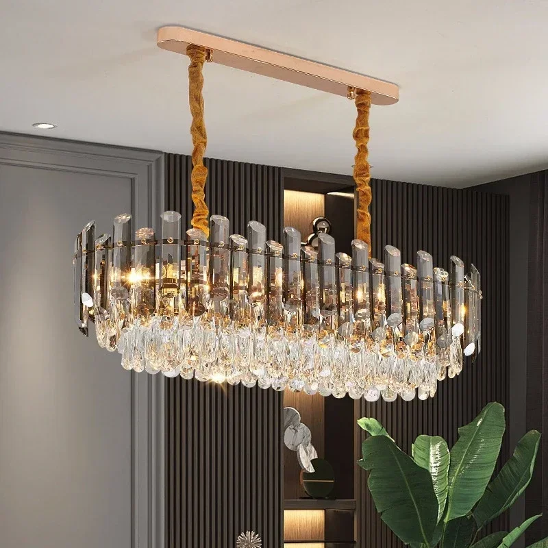 Luxury modern crystal light chandelier for living room round/ oval led cristal lamp new gold home decor chain lighting fixture
Luxury modern crystal light chandelier for living room round/ oval led cristal lamp new gold home decor chain lighting fixture