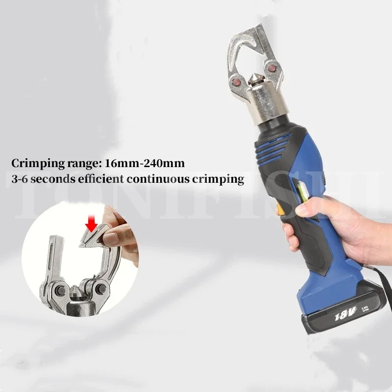 Rechargeable Crimping Pliers EZ-240D Cable Point Pressure Tool Portable Rechargeable Copper And Aluminum Terminal Wire Nose
Rechargeable Crimping Pliers EZ-240D Cable Point Pressure Tool Portable Rechargeable Copper And Aluminum Terminal Wire Nose