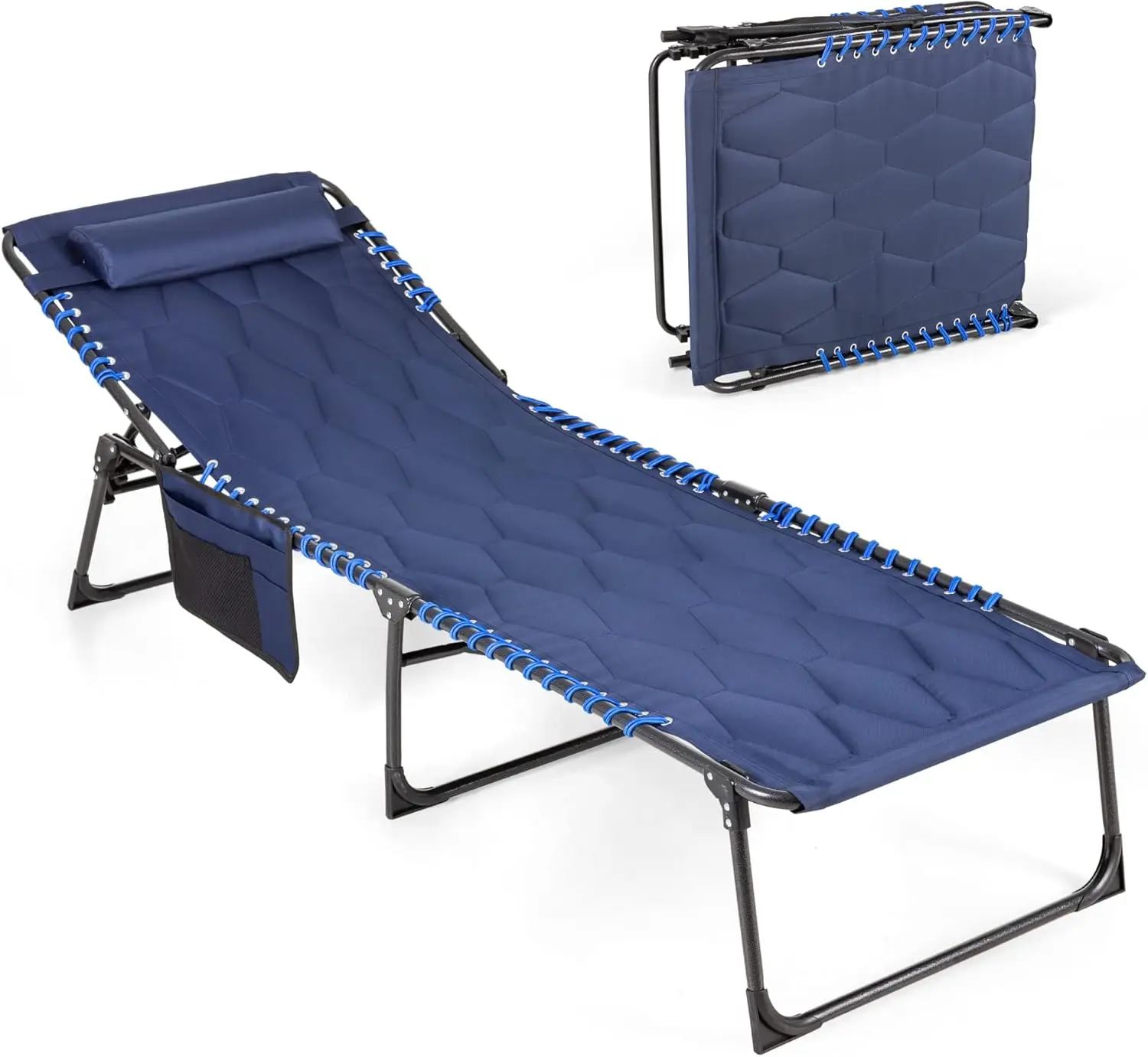 Portable Folding Reclining Lounger Camping Cot Adjustable 5-Position Lightweight With Pillow Poet For Sleeping, Reclining,
Portable Folding Reclining Lounger Camping Cot Adjustable 5-Position Lightweight With Pillow Poet For Sleeping, Reclining,