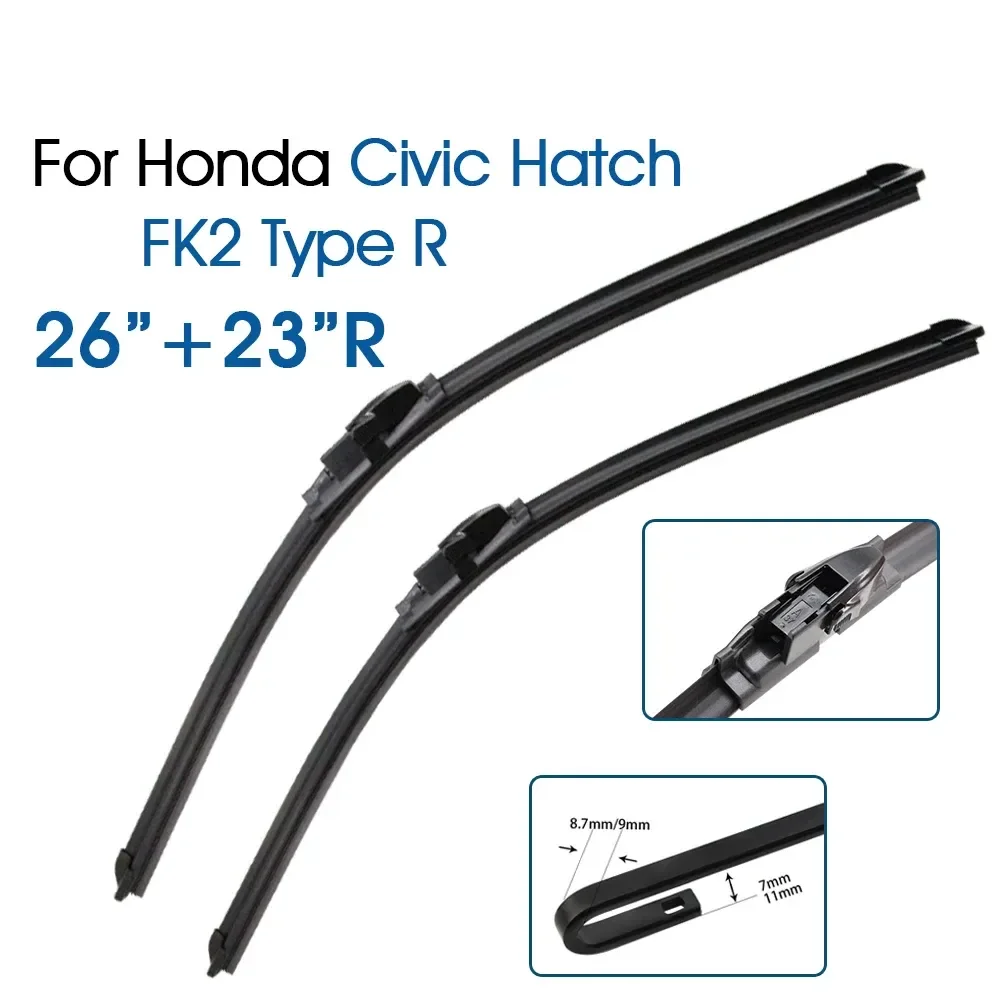 Car Wiper Blade Front Window Windscreen Windshield Wipers For Honda CIVIC Hatch FK2 Type R 26"+23R" 2009-2011 Auto Accessories
Car Wiper Blade Front Window Windscreen Windshield Wipers For Honda CIVIC Hatch FK2 Type R 26"+23R" 2009-2011 Auto Accessories