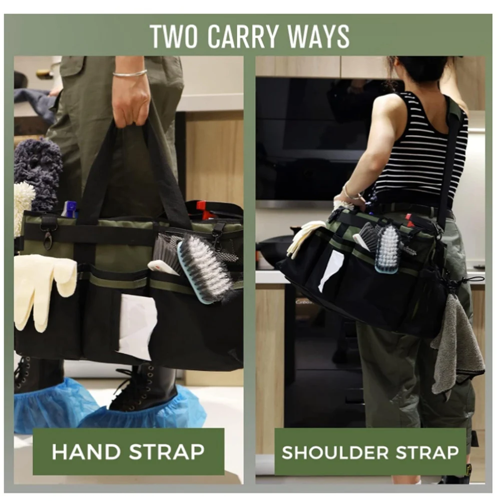 L74A Cleaning Tools Organizer with Handle Shoulder Straps for Housekeepers, Sink Car Cleaning Tool Organizer Bag
L74A Cleaning Tools Organizer with Handle Shoulder Straps for Housekeepers, Sink Car Cleaning Tool Organizer Bag