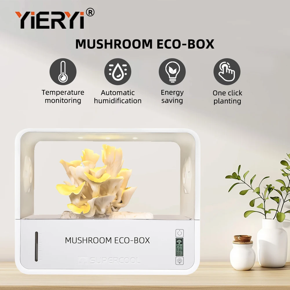 Yieryi Smart Mushroom Grow Kit Indoor Eco Box With Humidifier Air Filter Touch Control For Home Edible Fungus Growing
Yieryi Smart Mushroom Grow Kit Indoor Eco Box With Humidifier Air Filter Touch Control For Home Edible Fungus Growing