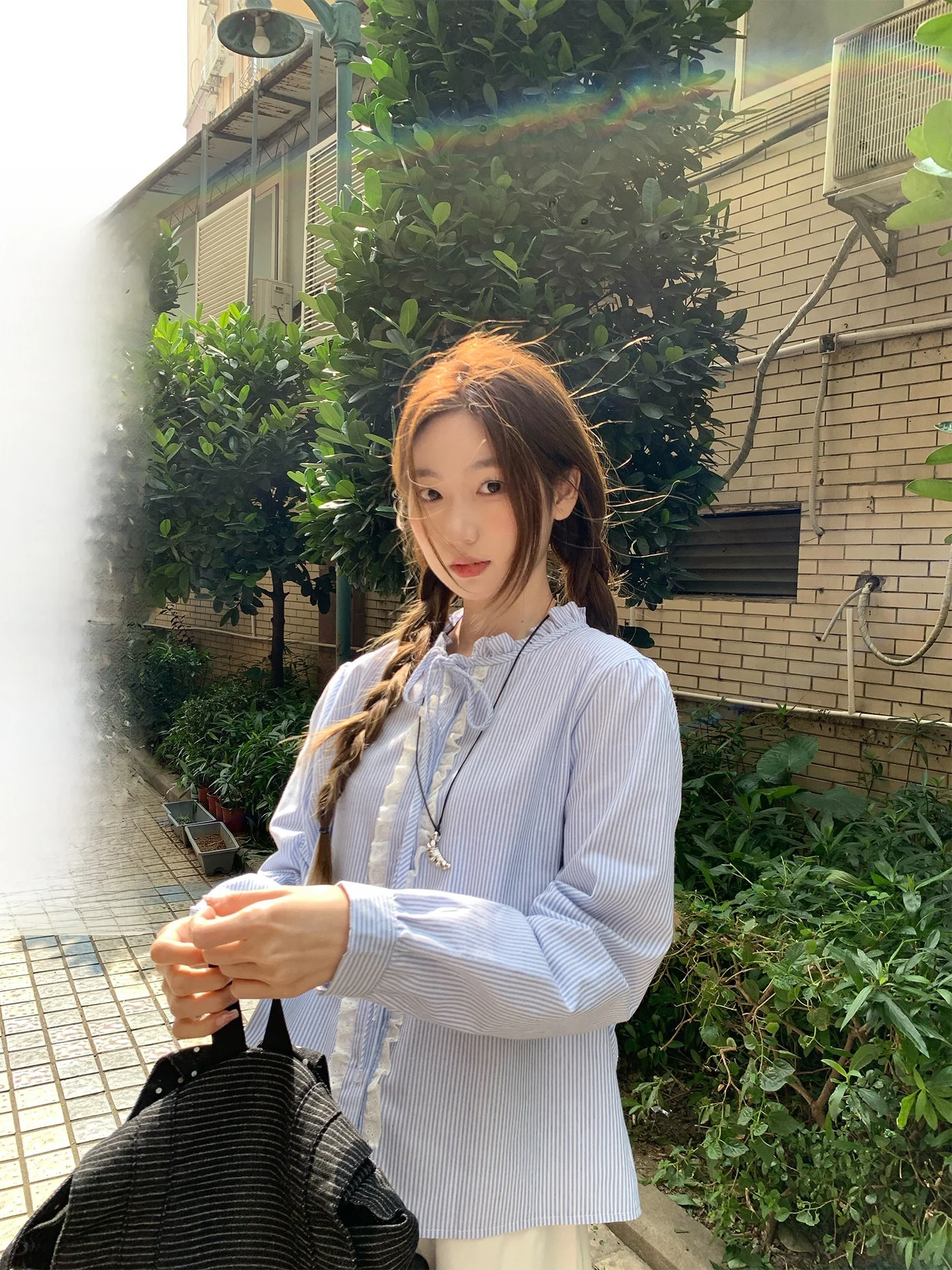 Hollyii Korean Style Long Sleeve Lace Patchwork Belted Wood Grain Shirt Spring 2026 New Arrival Women's Loose Fit Blouse
Hollyii Korean Style Long Sleeve Lace Patchwork Belted Wood Grain Shirt Spring 2026 New Arrival Women's Loose Fit Blouse