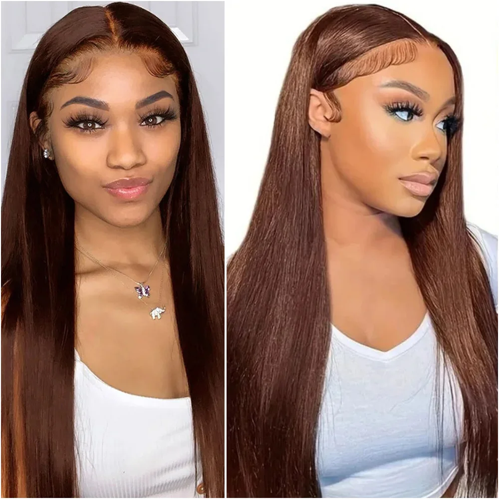 200% Bone Straight #4 Chocolate Brown 13x6 HD Lace Frontal Wig 36 Inch Human Hair Lace Front Wigs Colored Brazilian For Women
200% Bone Straight #4 Chocolate Brown 13x6 HD Lace Frontal Wig 36 Inch Human Hair Lace Front Wigs Colored Brazilian For Women
