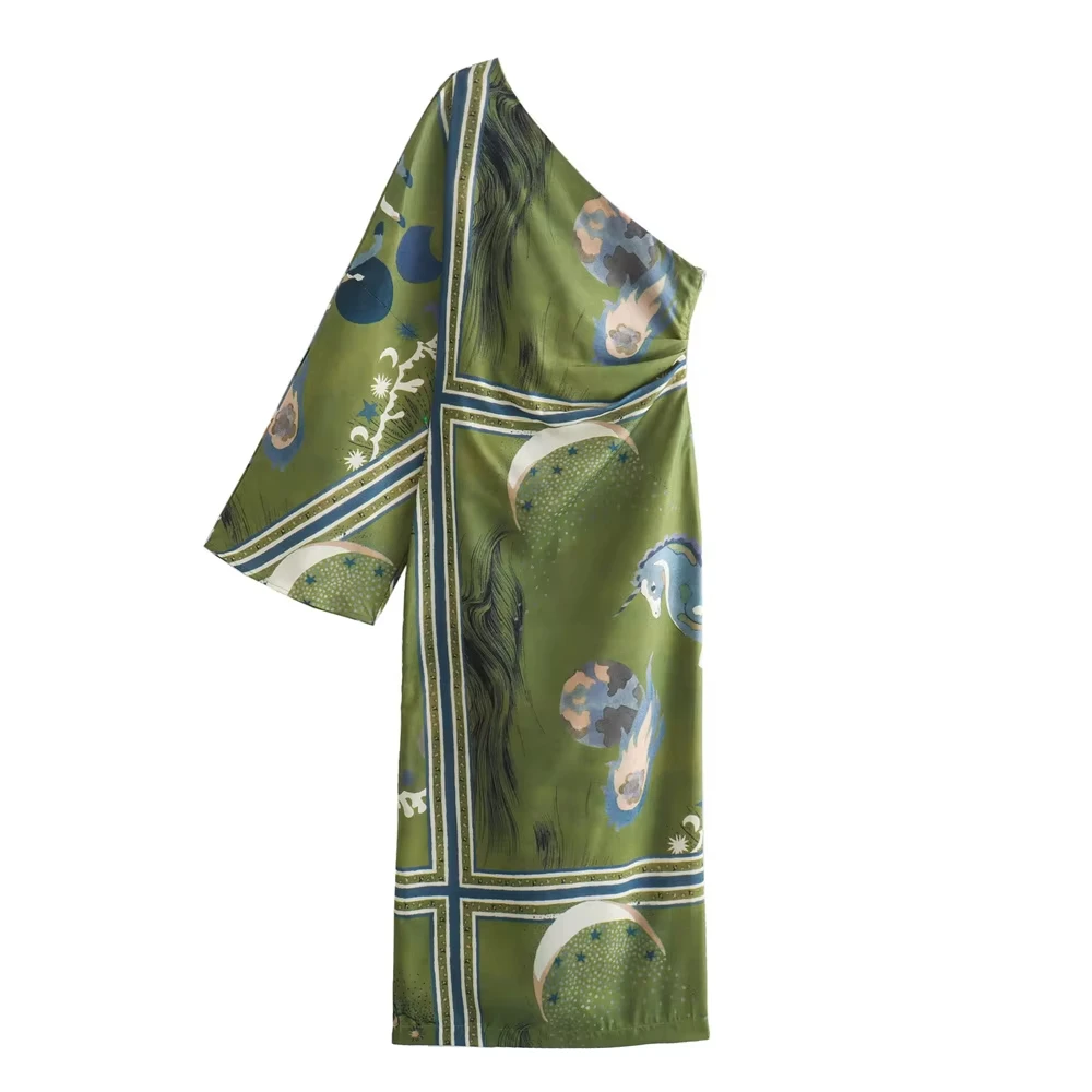 2024 Summer New Arrivals Women Fashion Off Shoulder Design Printed Asymmetric Slant Neck Daily Casual Dress
2024 Summer New Arrivals Women Fashion Off Shoulder Design Printed Asymmetric Slant Neck Daily Casual Dress