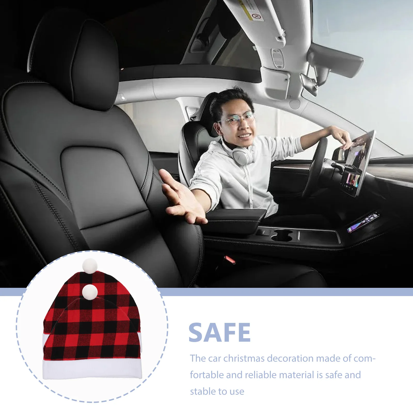 2pcs Santa Hat Seat Headrest Cover Christmas Decoration Flannel Vehicle Interior Auto Decor Unique Xmas Car Accessories
2pcs Santa Hat Seat Headrest Cover Christmas Decoration Flannel Vehicle Interior Auto Decor Unique Xmas Car Accessories