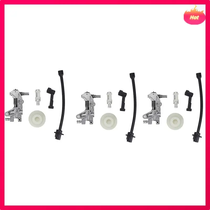 ABYP 15Pcs Oil Pump Filter Pipe Hose Line Oil Nozzle Turbine Kit For 4500 5200 5800 45CC 52CC 58CC Chainsaw Spare
ABYP 15Pcs Oil Pump Filter Pipe Hose Line Oil Nozzle Turbine Kit For 4500 5200 5800 45CC 52CC 58CC Chainsaw Spare