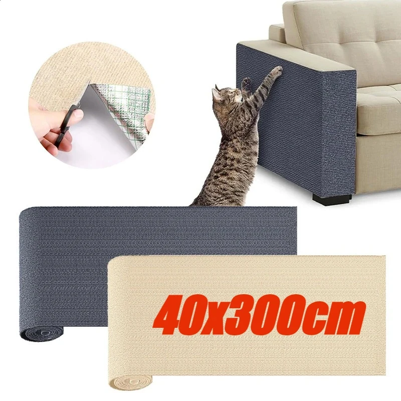 40x300cm Cat Scratching Mat Self-Adhesive Sofa Furniture Protector Wear-resistant Trimmable Non-woven Fabric Cat Crawling Pad
40x300cm Cat Scratching Mat Self-Adhesive Sofa Furniture Protector Wear-resistant Trimmable Non-woven Fabric Cat Crawling Pad