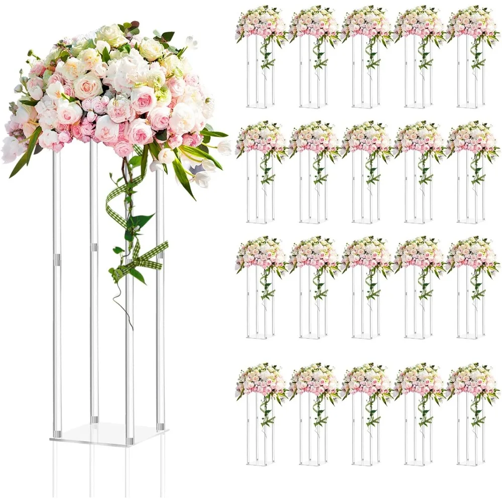 20 pieces tall acrylic vase wedding centerpieces clear flower stand column geometric floral vase elegant display holder for bir
20 pieces tall acrylic vase wedding centerpieces clear flower stand column geometric floral vase elegant display holder for bir