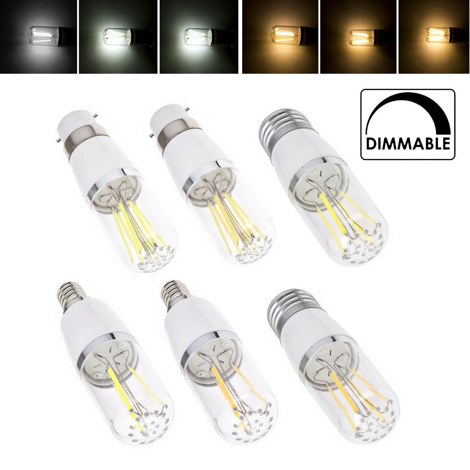 10x Dimmable Cob Led Bulbs Es/ses/bc Clear/shell 220v 12v 85-265v Filament Bulb 3w 4w 6w 360 Angle Corn Light E27/e14 B22 3000k
10x Dimmable Cob Led Bulbs Es/ses/bc Clear/shell 220v 12v 85-265v Filament Bulb 3w 4w 6w 360 Angle Corn Light E27/e14 B22 3000k