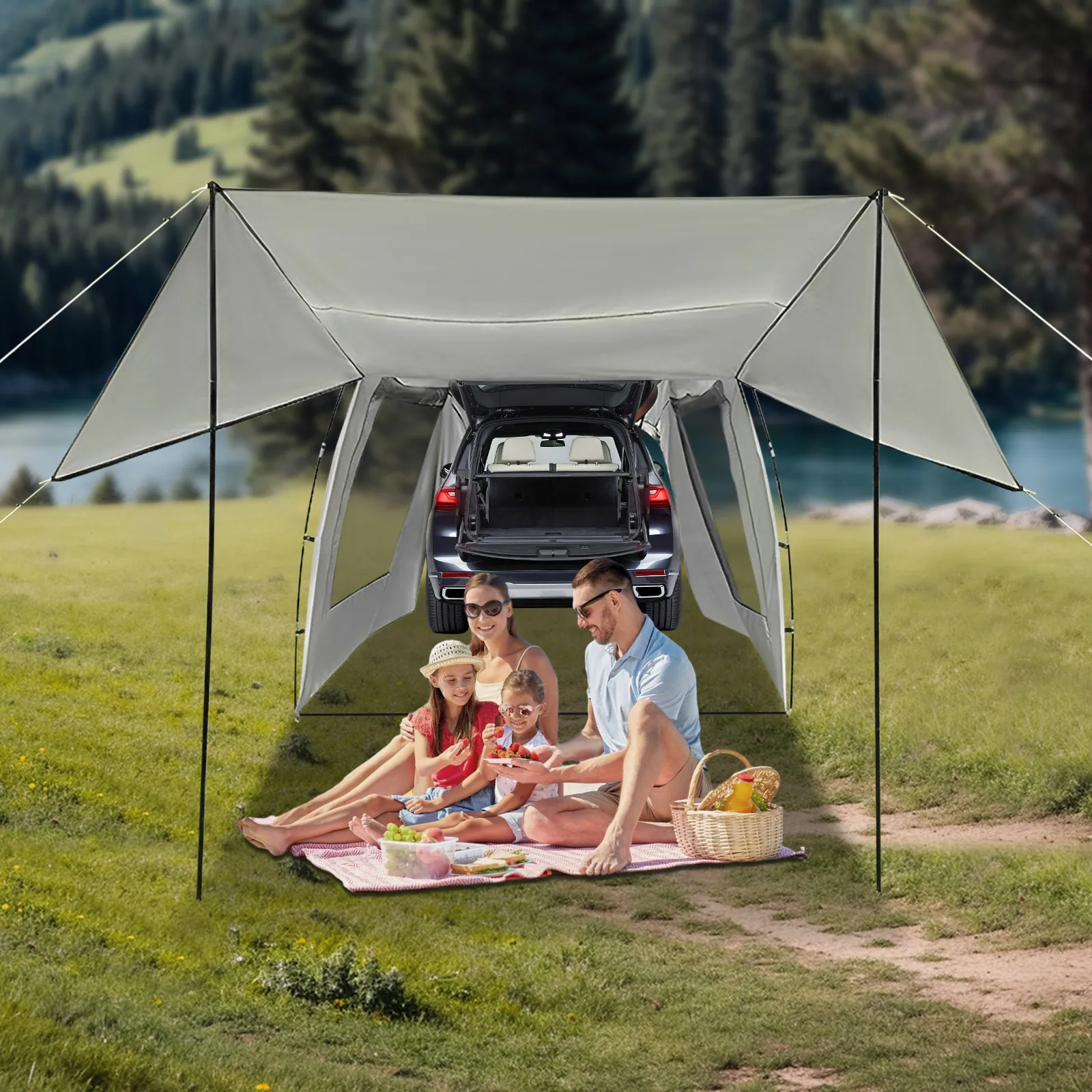 Car Awning Tent for SUV MPV Outdoor Camping Shelter Car Tent Attachment for Camping and Road Trip Adventures
Car Awning Tent for SUV MPV Outdoor Camping Shelter Car Tent Attachment for Camping and Road Trip Adventures