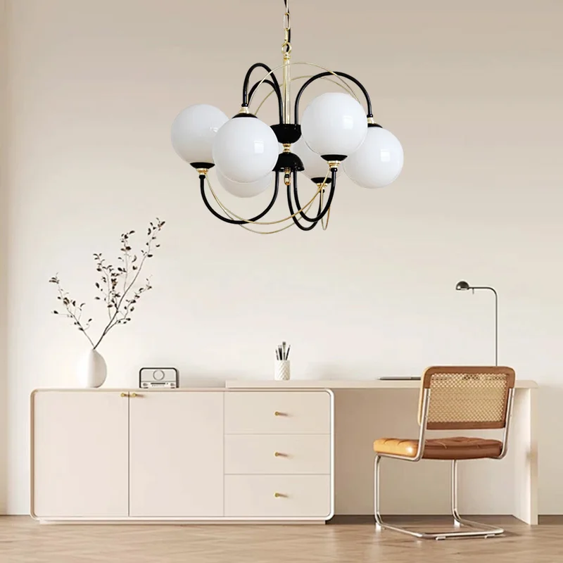 Modern Nordic French Retro Round Ball Black Gold Glass Pendant Light Bedroom Living Room Study Room Hanging Lighting Chandelier
Modern Nordic French Retro Round Ball Black Gold Glass Pendant Light Bedroom Living Room Study Room Hanging Lighting Chandelier