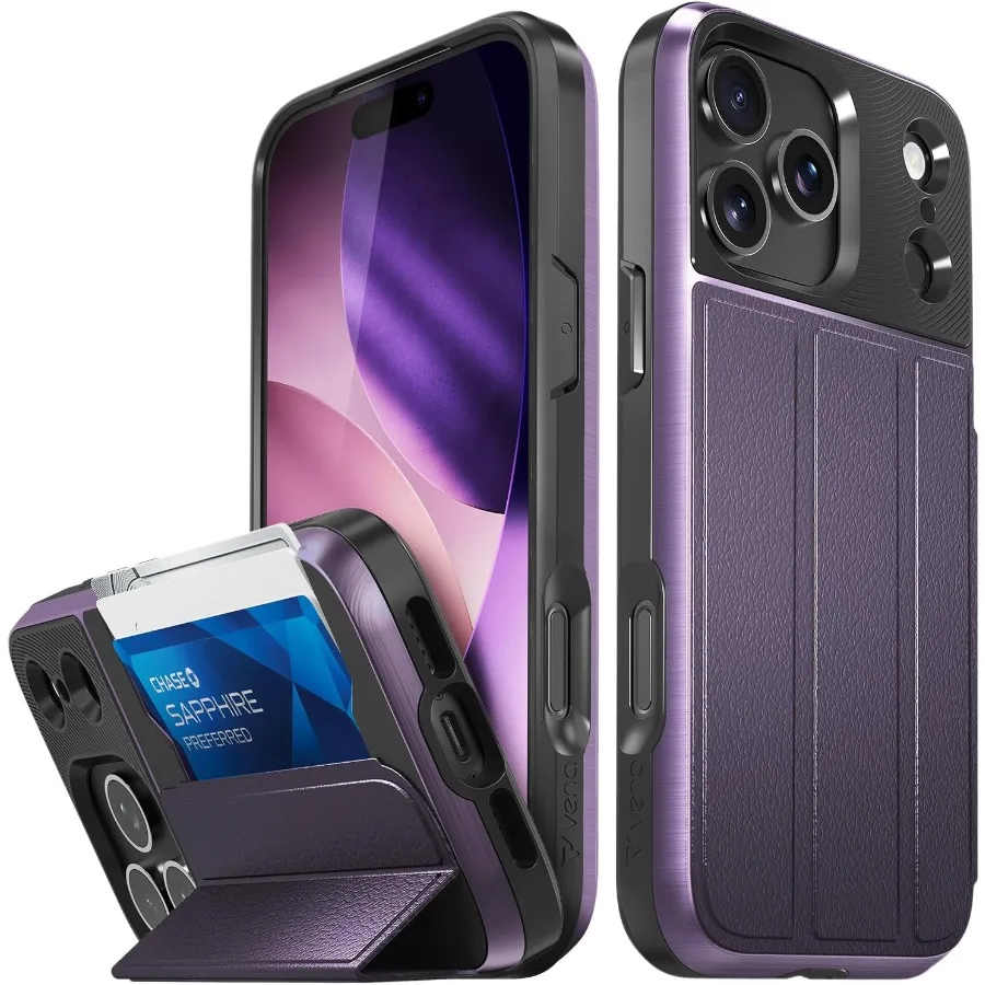 vCommute for iPhone 17 Pro Max Wallet Case with Military Grade Drop Protection Flip Leather Cover featuring Slot Card Holder
vCommute for iPhone 17 Pro Max Wallet Case with Military Grade Drop Protection Flip Leather Cover featuring Slot Card Holder