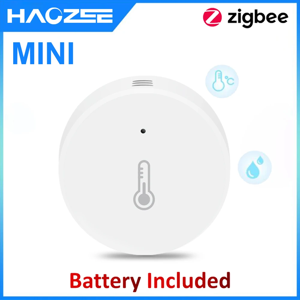 Умный датчик температуры и влажности Zigbee, комнатный термометр, монитор для домашней работы с Alexa Google Home Assistant
Умный датчик температуры и влажности Zigbee, комнатный термометр, монитор для домашней работы с Alexa Google Home Assistant