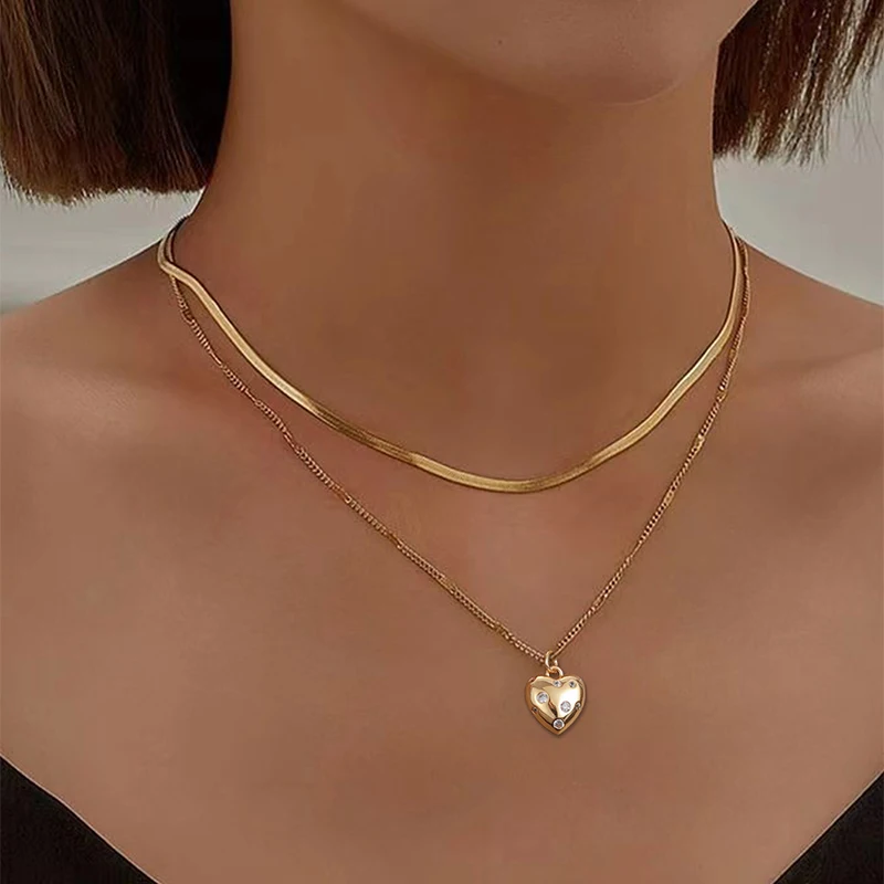 Blade Flat Cross Chain Love Zircon Pendant Necklace Vacation Party Concert Gift-Giving Classic Fashion Versatile Niche Necklace
Blade Flat Cross Chain Love Zircon Pendant Necklace Vacation Party Concert Gift-Giving Classic Fashion Versatile Niche Necklace