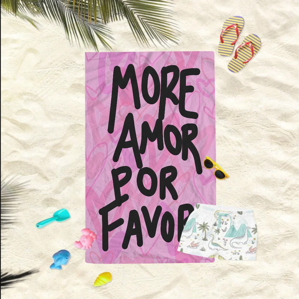 Пляжное полотенце More Amor Por Favor, красочные банные полотенца для девочек, быстросохнущее, из микрофибры, на заказ, без песка, для пляжа, йоги, спа, тренажерного зала, бассейна
Пляжное полотенце More Amor Por Favor, красочные банные полотенца для девочек, быстросохнущее, из микрофибры, на заказ, без песка, для пляжа, йоги, спа, тренажерного зала, бассейна