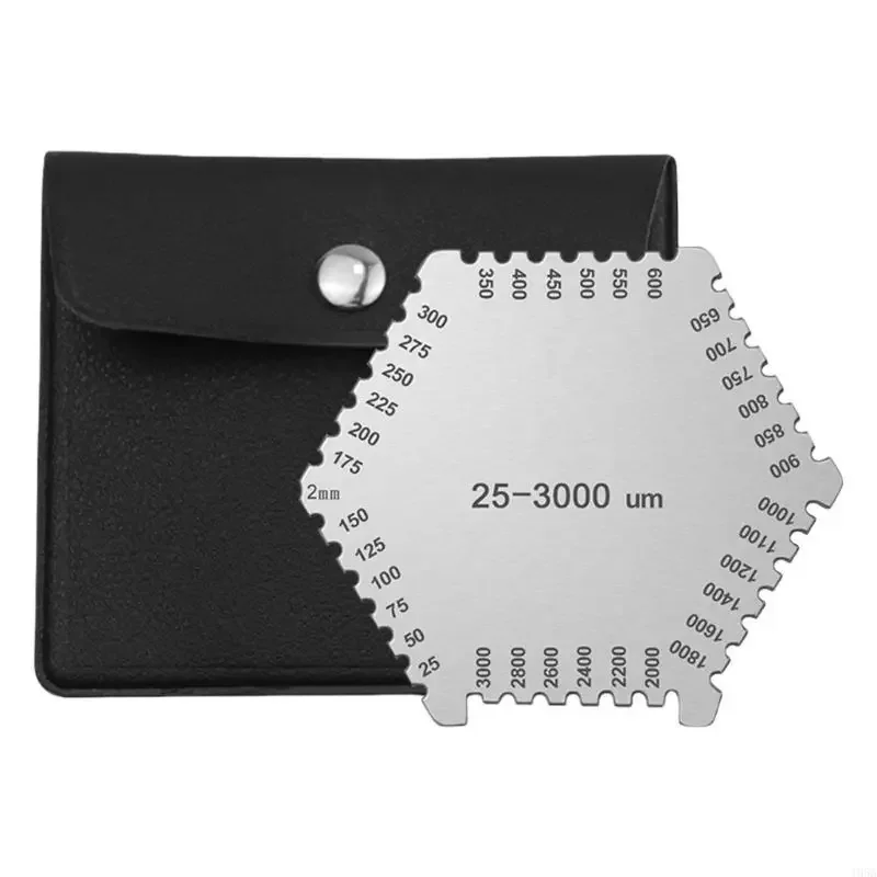 Paint Thickness Gauge 25-3000um Stainless Steel Hexagon Wet Film Comb for Paint and Coating Measurement Thickness Gauge
Paint Thickness Gauge 25-3000um Stainless Steel Hexagon Wet Film Comb for Paint and Coating Measurement Thickness Gauge