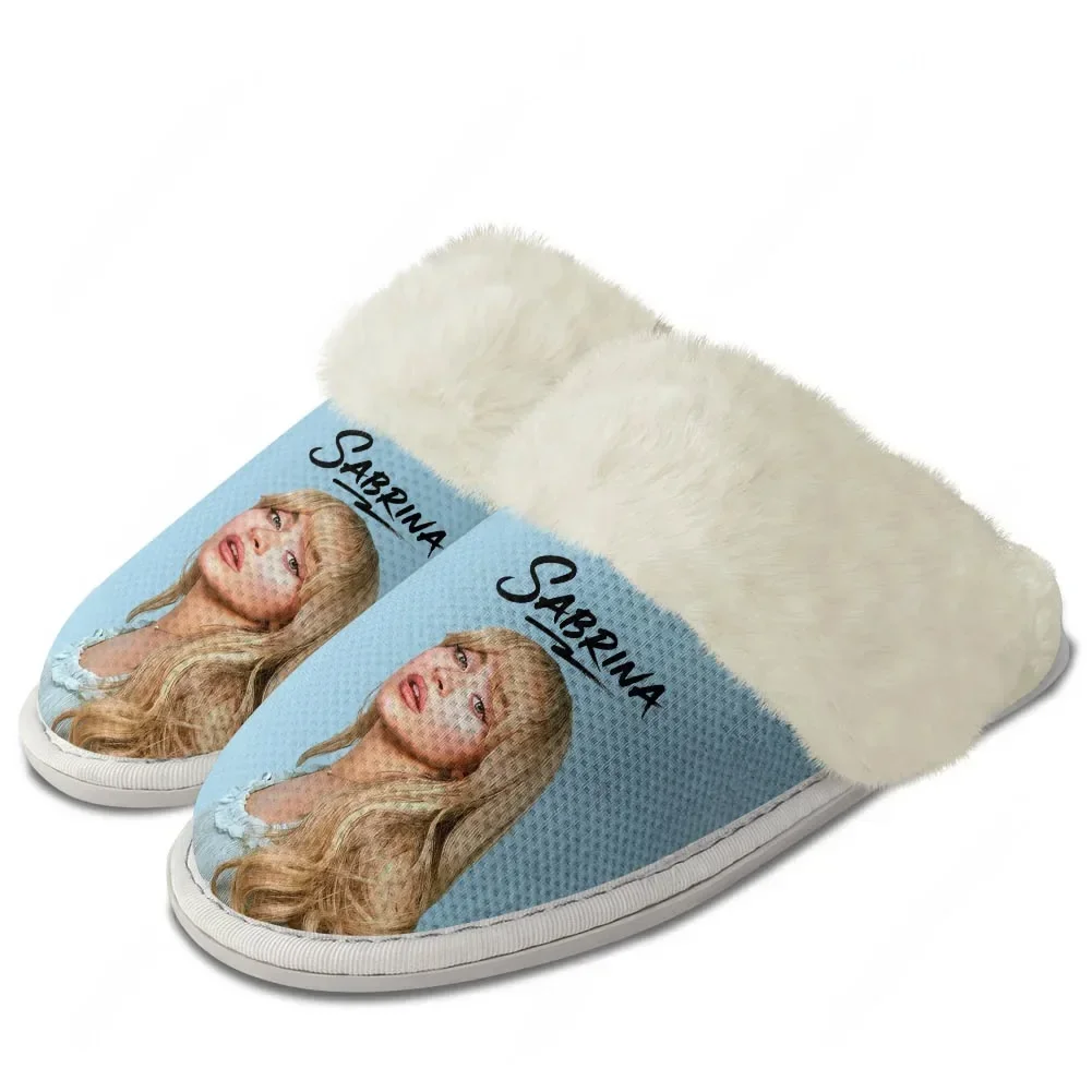 Sabrina Carpenter Plush Slippers Keep Warm Shoes Mens Womens Soft Foot Covers Pop Singer Cotton Customized Thermal DIY Slipper
Sabrina Carpenter Plush Slippers Keep Warm Shoes Mens Womens Soft Foot Covers Pop Singer Cotton Customized Thermal DIY Slipper