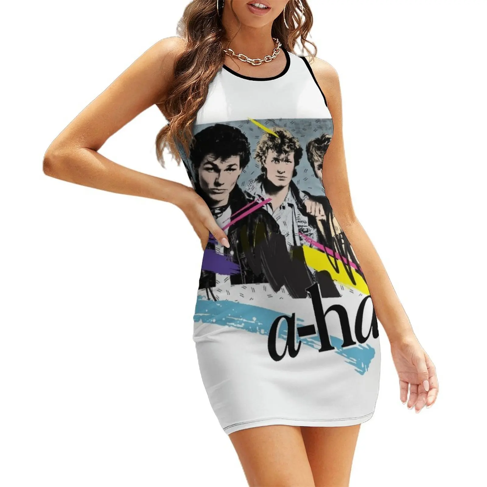 Original Vintage Styled 80s A-Ha Design Sleeveless Sundress clothing women summer 2025 Dress women
Original Vintage Styled 80s A-Ha Design Sleeveless Sundress clothing women summer 2025 Dress women