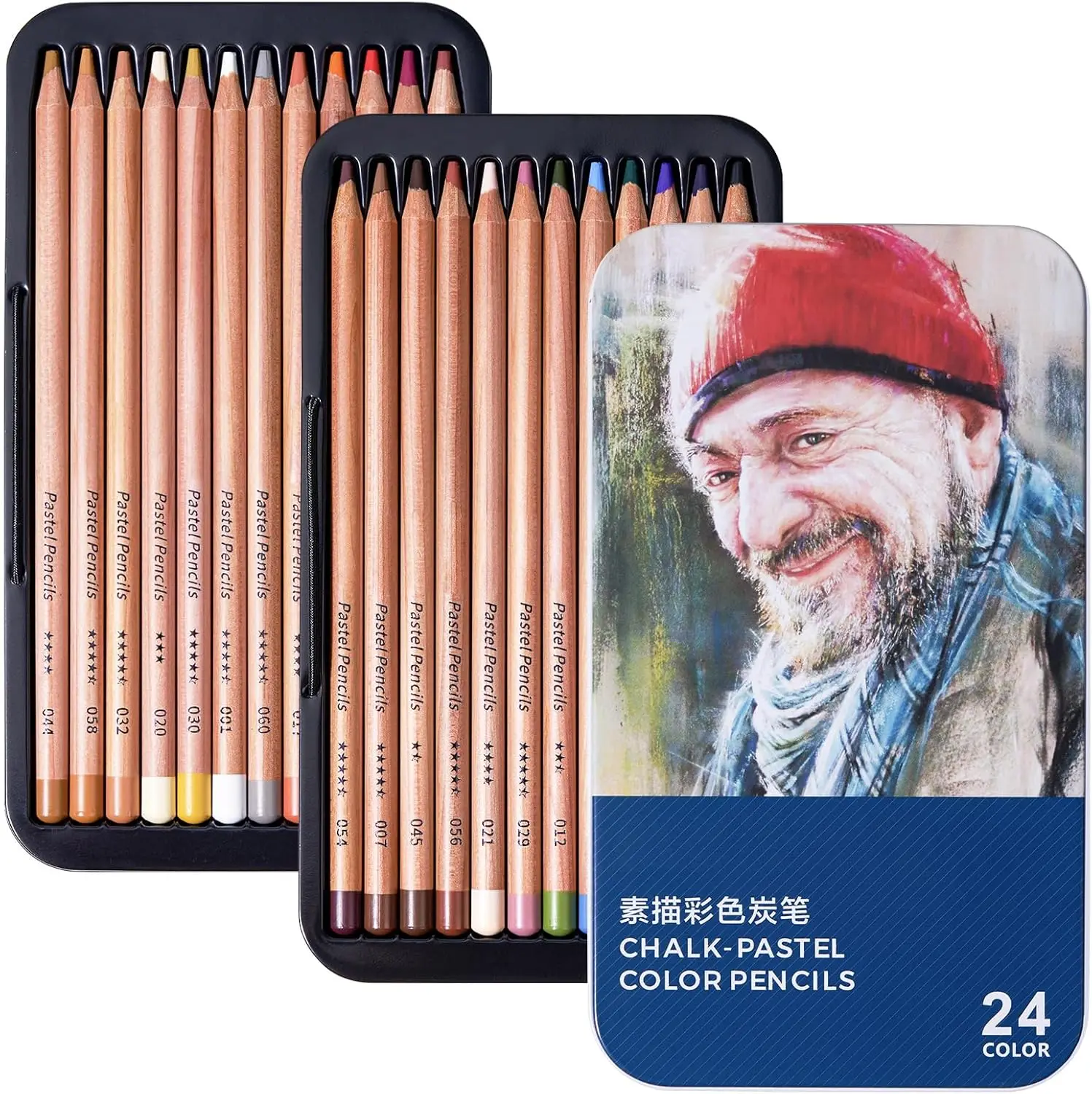LIGHTWISH Professional Pastel Pencils for Artists set of 24 colors for Portrait Painting and more -ideal for mixed media
LIGHTWISH Professional Pastel Pencils for Artists set of 24 colors for Portrait Painting and more -ideal for mixed media