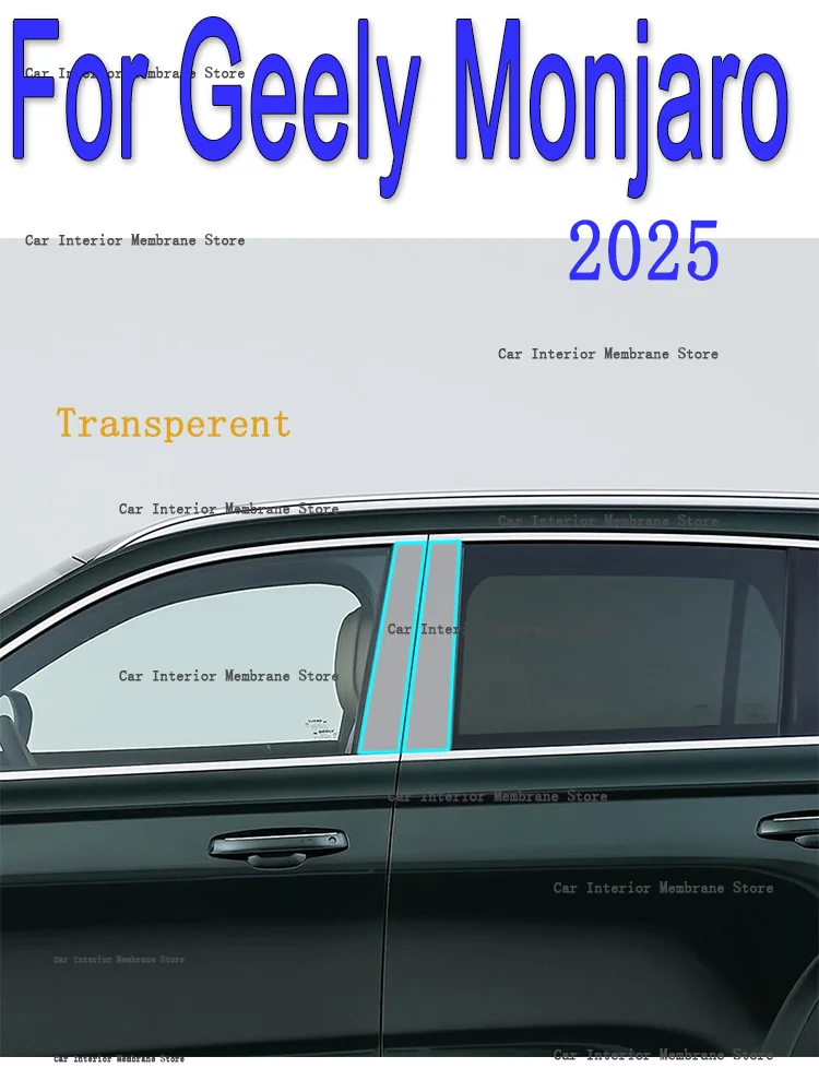 For Geely Monjaro 2025 B/C-Pillars Car Exterior Automobile Pillar Anti-scratch TPU film protect Protective Film
For Geely Monjaro 2025 B/C-Pillars Car Exterior Automobile Pillar Anti-scratch TPU film protect Protective Film