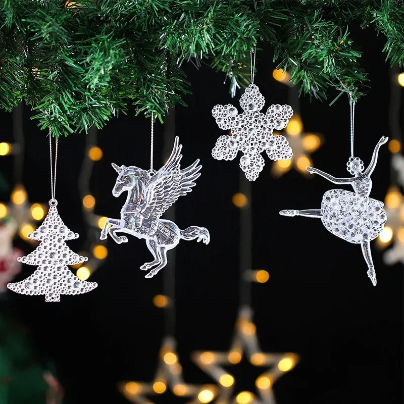 Christmas Acrylic Snowflake Snowman Angel Girl Pendants Xmas Tree Hanging Ornament New Year Gift 2025 Christmas Home Decorations
Christmas Acrylic Snowflake Snowman Angel Girl Pendants Xmas Tree Hanging Ornament New Year Gift 2025 Christmas Home Decorations