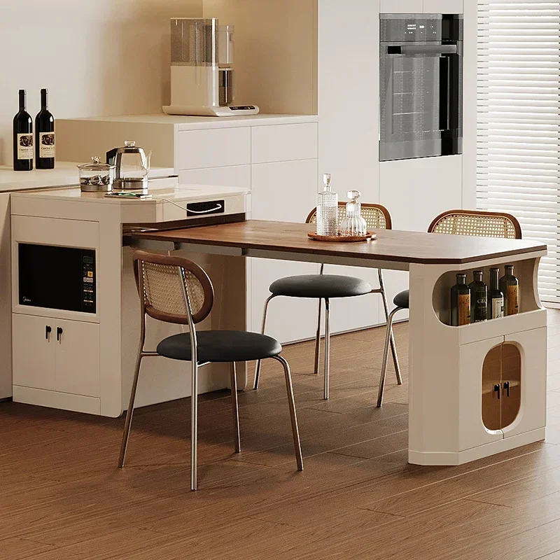 Многофункциональный обеденный стол в средневековом кремовом стиле для небольшой квартиры
Многофункциональный обеденный стол в средневековом кремовом стиле для небольшой квартиры