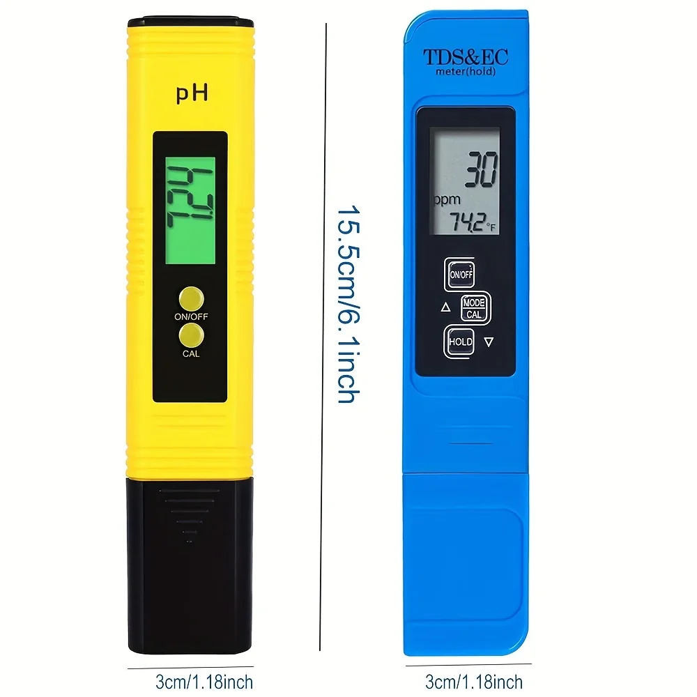 TDS Meter Цифровой тестер воды Высокоточный цифровой 0-14 PH-метр Тестер 0-9990 ppm TDS & EC ЖК-дисплей Чистота воды PPM Аквариумный фильтр
TDS Meter Цифровой тестер воды Высокоточный цифровой 0-14 PH-метр Тестер 0-9990 ppm TDS & EC ЖК-дисплей Чистота воды PPM Аквариумный фильтр