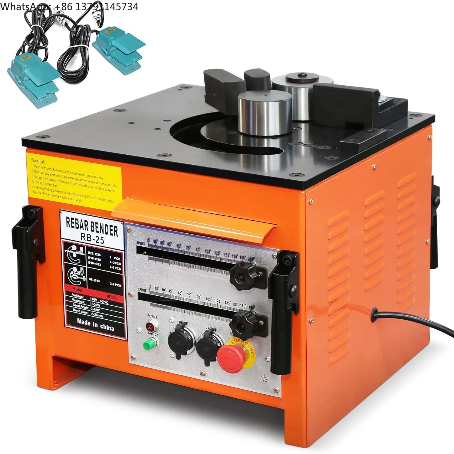 1600W Electric Rebar Bender Up To 1 Inch With Our Electric Bender Achieve 0-180° Angles Operate And Convenient Foot Pedal Switch
1600W Electric Rebar Bender Up To 1 Inch With Our Electric Bender Achieve 0-180° Angles Operate And Convenient Foot Pedal Switch