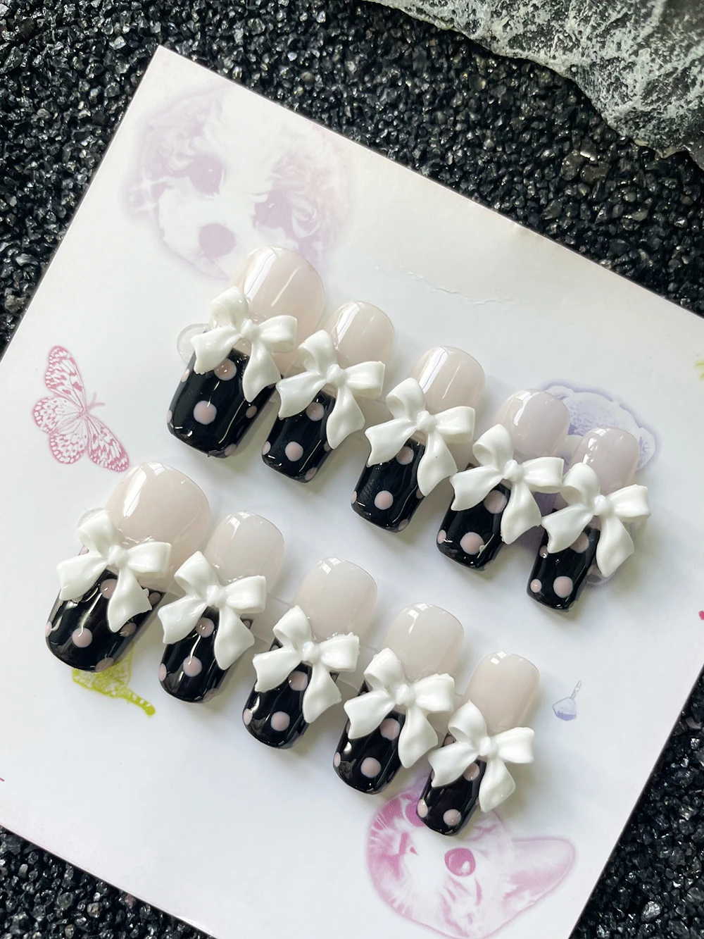 10Pcs Handmade Y2K Square Shape Ballet Style Press On Nails Art Dot Pattern Bowknot Sweet Cool Fake Nails Sticker Women's Gifts
10Pcs Handmade Y2K Square Shape Ballet Style Press On Nails Art Dot Pattern Bowknot Sweet Cool Fake Nails Sticker Women's Gifts