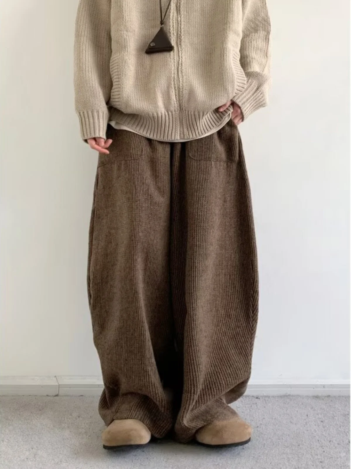 Autumn Winter New Sle ex Retro Corduroy Wide Leg Pants Loose M Model Mural Lazy Long Trousers Casual Pants
Autumn Winter New Sle ex Retro Corduroy Wide Leg Pants Loose M Model Mural Lazy Long Trousers Casual Pants