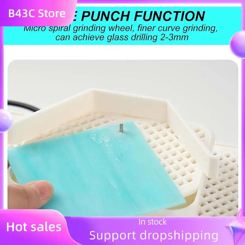 B14C Dual-Layer Stained Glass Grinder With 4 Size Diamond Grind Bit With Extended Splash Guard Prevents US Plug
B14C Dual-Layer Stained Glass Grinder With 4 Size Diamond Grind Bit With Extended Splash Guard Prevents US Plug