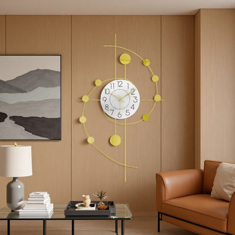 Wall clock living room advanced sense modern simple home decoration clock no punching silent clock
Wall clock living room advanced sense modern simple home decoration clock no punching silent clock