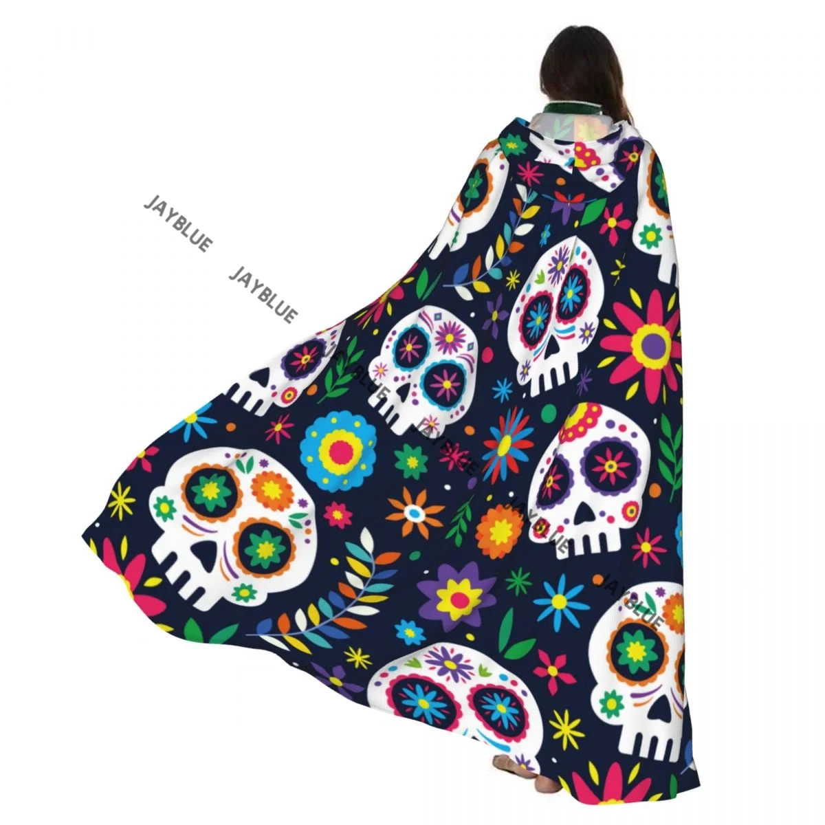 Unisex Adult Dia De Muertos Day Of The Dead Cloak with Hood Long Witch Costume Cosplay
Unisex Adult Dia De Muertos Day Of The Dead Cloak with Hood Long Witch Costume Cosplay