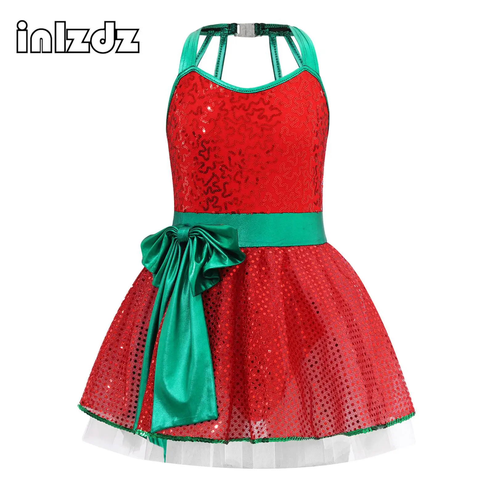Kids Girls Christmas Ballet Dance Tutu Dress Cute Sleeveless Sequins Bowknot Tutu Dress New Year Carnival Party Fancy Dancewear
Kids Girls Christmas Ballet Dance Tutu Dress Cute Sleeveless Sequins Bowknot Tutu Dress New Year Carnival Party Fancy Dancewear