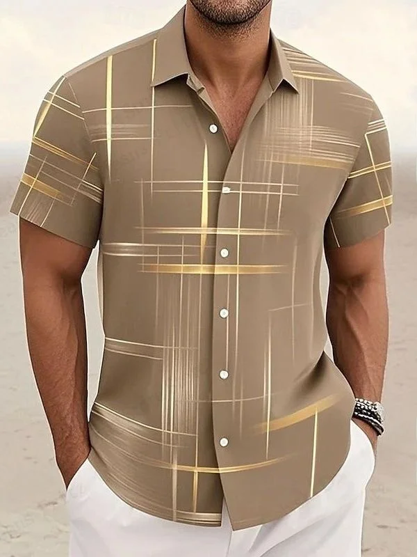 Men's Casual Short Sleeve Shirt Button up Fashion Urban Polyester Polyester Blend Easy Care Loose Fit All Season Wear
Men's Casual Short Sleeve Shirt Button up Fashion Urban Polyester Polyester Blend Easy Care Loose Fit All Season Wear